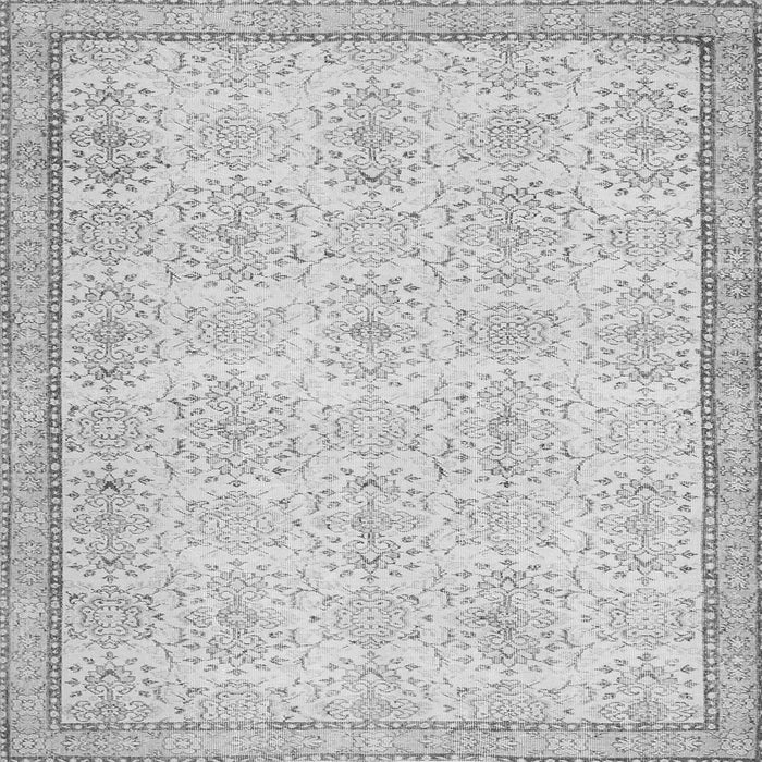 Round Machine Washable Abstract Gray Contemporary Rug, wshcon486gry