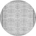 Machine Washable Abstract Gray Contemporary Rug, wshcon486gry