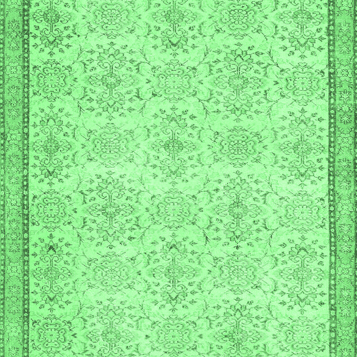 Machine Washable Abstract Emerald Green Contemporary Area Rugs, wshcon486emgrn