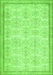 Abstract Green Contemporary Rug, con486grn