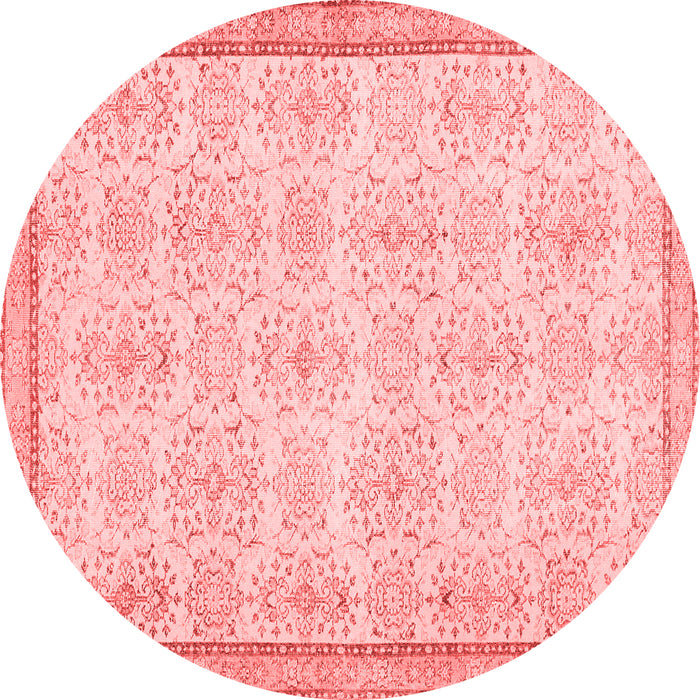 Abstract Red Contemporary Rug, con486red