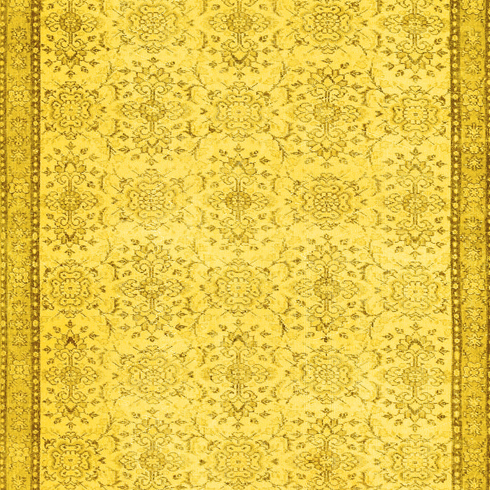 Abstract Yellow Contemporary Rug, con486yw