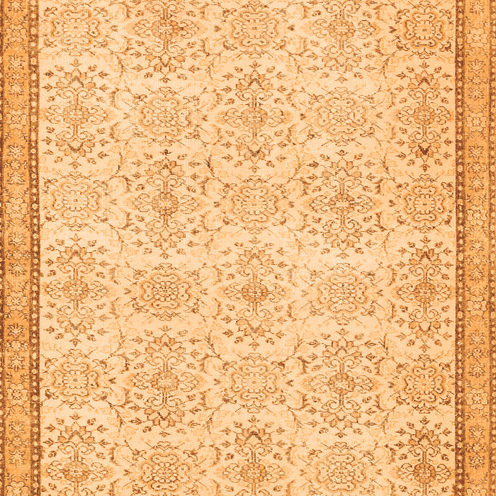 Abstract Orange Contemporary Rug, con486org