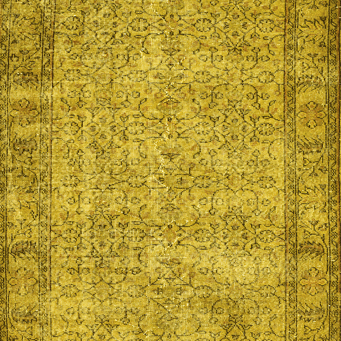 Machine Washable Abstract Yellow Contemporary Rug, wshcon487yw
