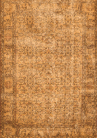 Abstract Orange Contemporary Rug, con487org