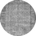 Machine Washable Abstract Gray Contemporary Rug, wshcon487gry