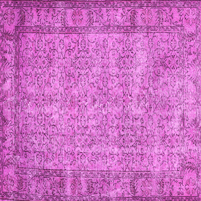 Square Abstract Pink Contemporary Rug, con487pnk