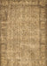 Machine Washable Abstract Brown Contemporary Rug, wshcon487brn