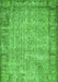 Abstract Green Contemporary Rug, con487grn