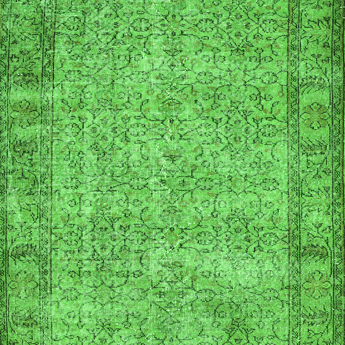 Serging Thickness of Machine Washable Abstract Green Contemporary Area Rugs, wshcon487grn