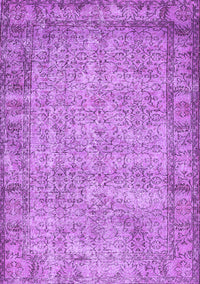 Abstract Purple Contemporary Rug, con487pur