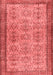 Abstract Red Contemporary Area Rugs