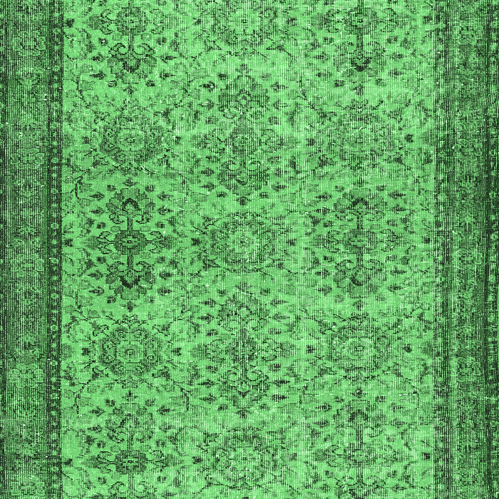Machine Washable Abstract Emerald Green Contemporary Area Rugs, wshcon488emgrn