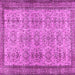 Square Abstract Pink Contemporary Rug, con488pnk