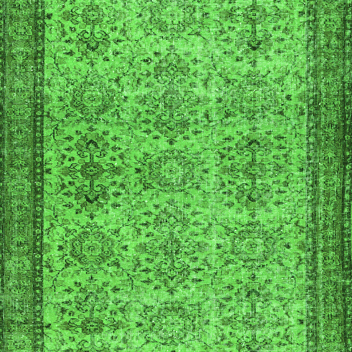 Serging Thickness of Machine Washable Abstract Green Contemporary Area Rugs, wshcon488grn