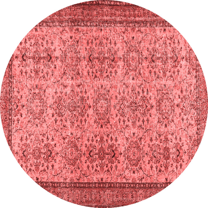Machine Washable Abstract Red Contemporary Rug, wshcon488red
