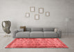 Contemporary Red Washable Rugs