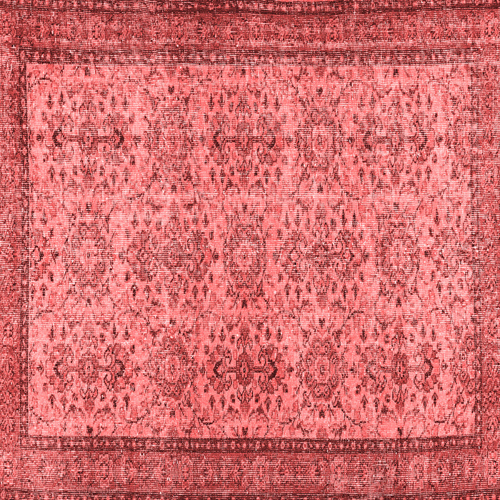 Machine Washable Abstract Red Contemporary Rug, wshcon488red