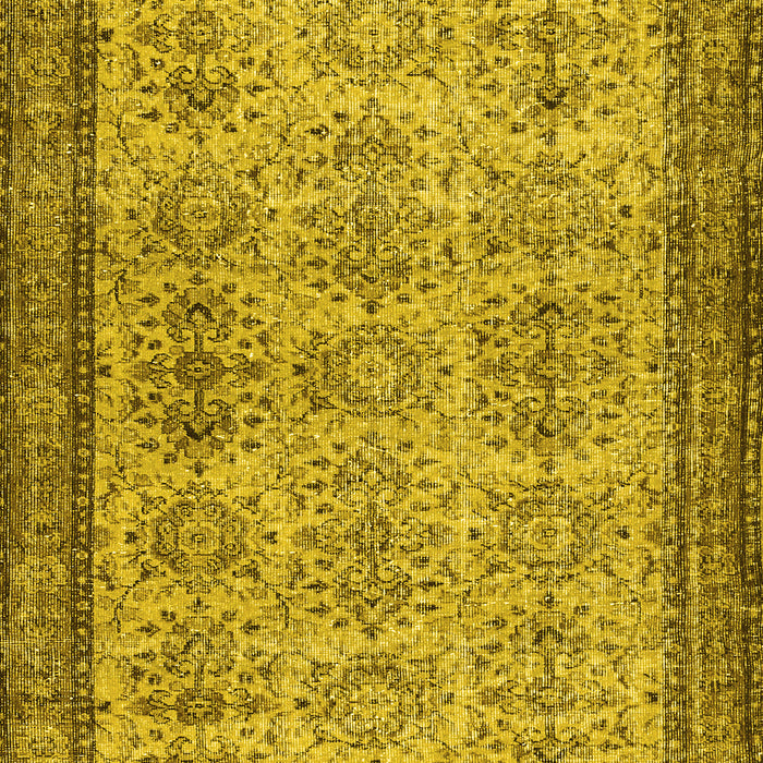 Abstract Yellow Contemporary Rug, con488yw