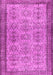 Machine Washable Abstract Pink Contemporary Rug, wshcon488pnk