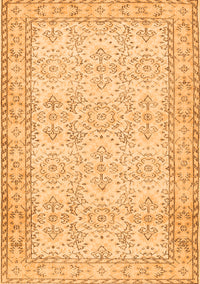 Abstract Orange Contemporary Rug, con489org