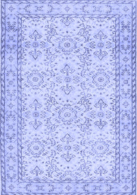 Abstract Blue Contemporary Rug, con489blu