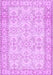 Machine Washable Abstract Purple Contemporary Area Rugs, wshcon489pur