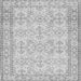 Serging Thickness of Abstract Gray Contemporary Rug, con489gry