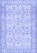 Machine Washable Abstract Blue Contemporary Rug, wshcon489blu