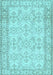 Machine Washable Abstract Light Blue Contemporary Rug, wshcon489lblu