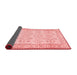 Abstract Red Contemporary Area Rugs