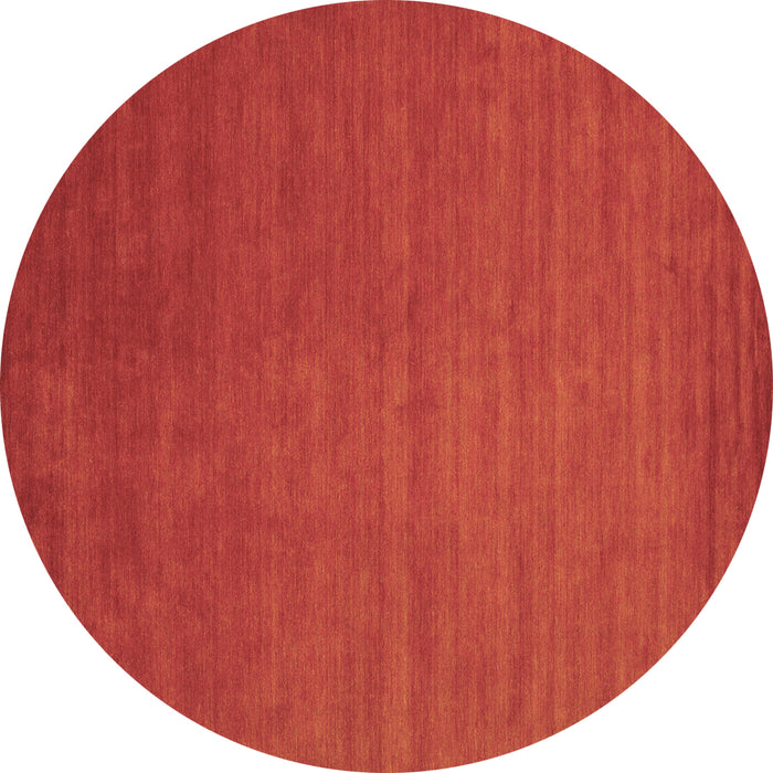 Round Machine Washable Abstract Brown Contemporary Rug, wshcon48brn