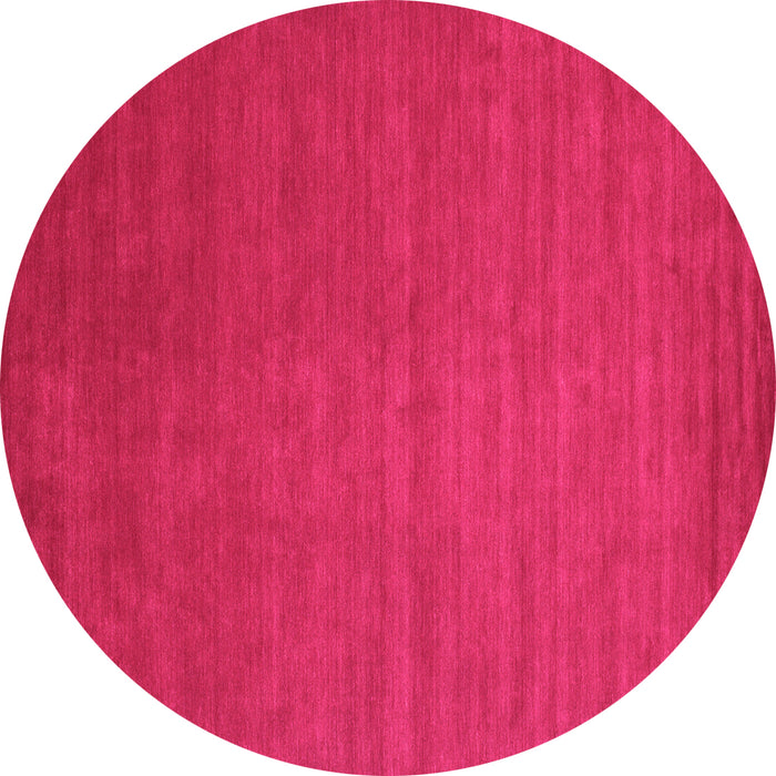 Round Machine Washable Abstract Pink Contemporary Rug, wshcon48pnk