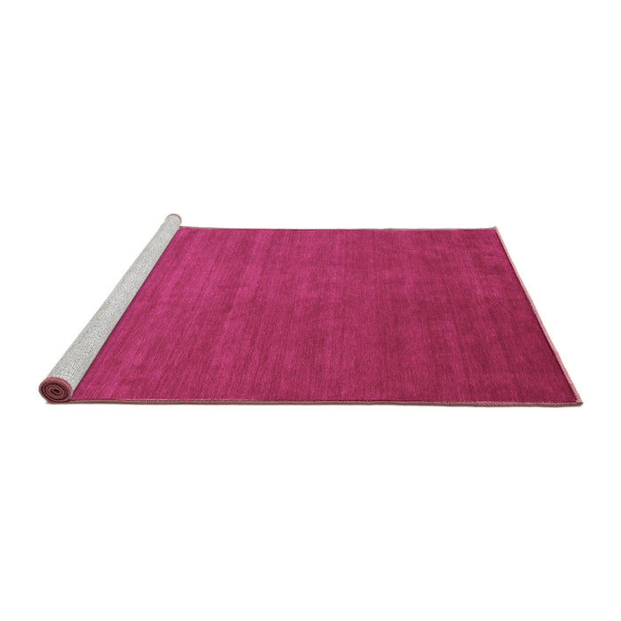 Sideview of Machine Washable Abstract Purple Contemporary Area Rugs, wshcon48pur