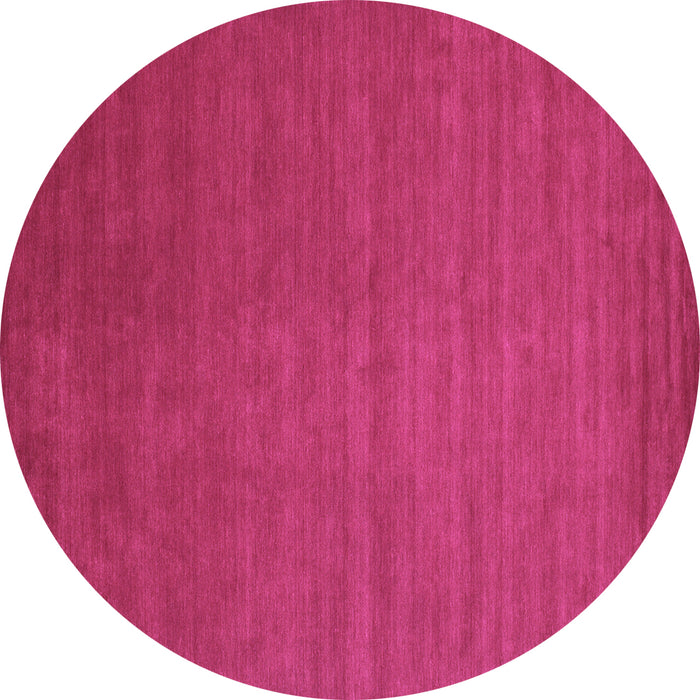 Round Abstract Purple Contemporary Rug, con48pur