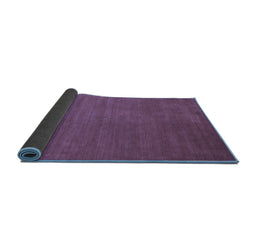 Sideview of Abstract Blue Contemporary Rug, con48blu