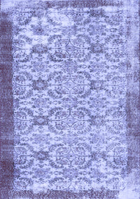 Abstract Blue Contemporary Rug, con490blu