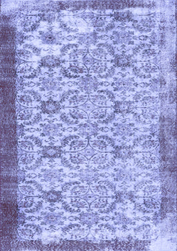 Abstract Blue Contemporary Rug, con490blu