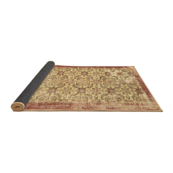 Sideview of Abstract Brown Contemporary Rug, con490brn