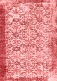 Abstract Red Contemporary Rug, con490red