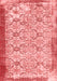 Abstract Red Contemporary Area Rugs