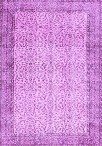 Abstract Purple Contemporary Rug, con491pur