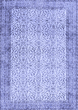Abstract Blue Contemporary Rug, con491blu