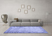 Machine Washable Abstract Blue Contemporary Rug in a Living Room, wshcon491blu