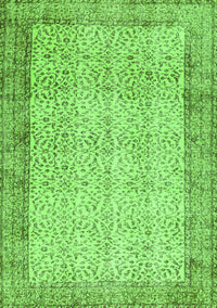 Abstract Green Contemporary Rug, con491grn