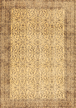 Abstract Brown Contemporary Rug, con491brn