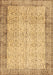 Abstract Brown Contemporary Rug, con491brn