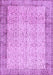 Machine Washable Abstract Purple Contemporary Area Rugs, wshcon491pur