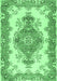 Abstract Emerald Green Contemporary Rug, con492emgrn