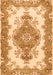 Serging Thickness of Machine Washable Abstract Orange Contemporary Area Rugs, wshcon492org